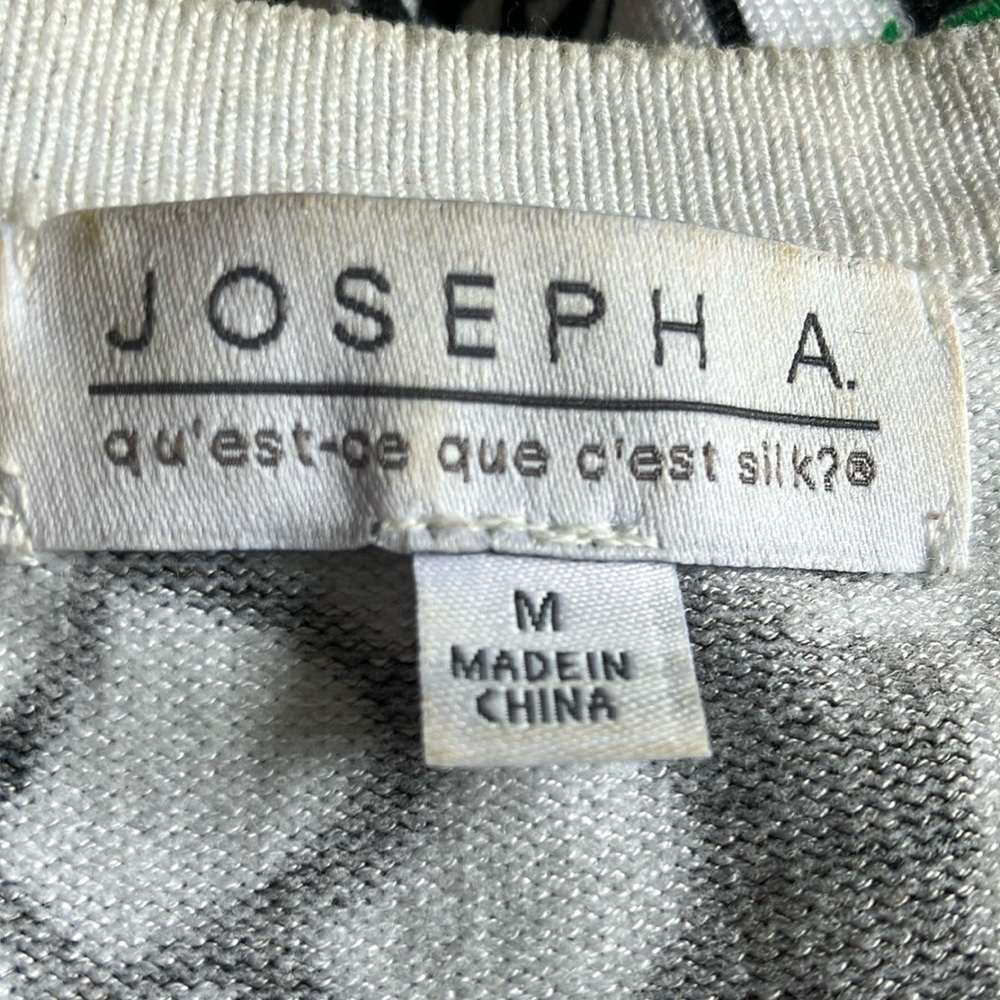 Joseph A. Gray and White Sweater